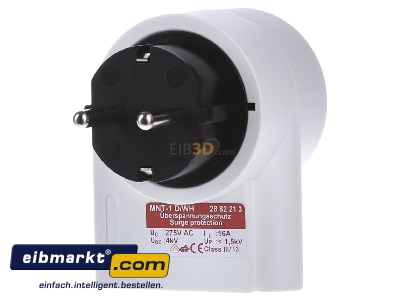 Back view Phoenix Contact MNT-1 D/WH Surge protection device 230V 3-pole
