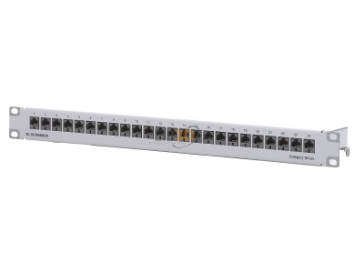 Frontansicht Rutenbeck PP-Cat.6A iso-24/1 U Patchpanel iso Cat.6A 1HE 24xRJ45 