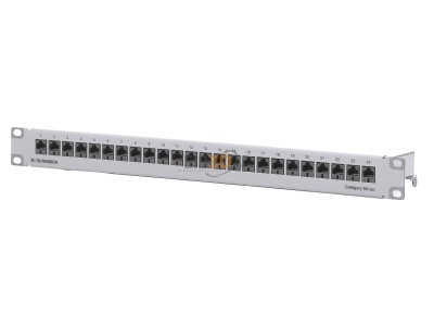 Front view Rutenbeck PP-Cat.6A iso-24/1 U Patch panel copper 24x RJ45 8(8) 
