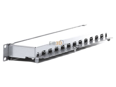 Ansicht rechts Rutenbeck PP-Cat.6A iso-24/1 U Patchpanel iso Cat.6A 1HE 24xRJ45 