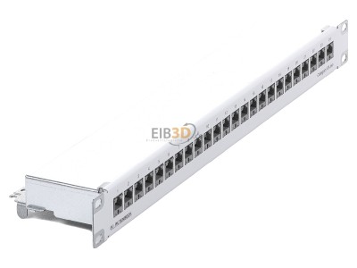 Ansicht oben links Rutenbeck PP-Cat.6A iso-24/1 U Patchpanel iso Cat.6A 1HE 24xRJ45 