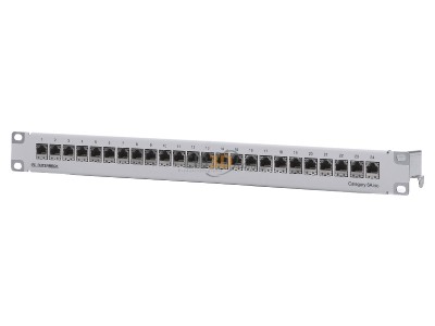 Frontansicht Rutenbeck PP-Cat.6A iso-24/1 Patchpanel Cat.6A 1HE 24xRJ45 