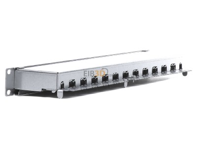 Ansicht rechts Rutenbeck PP-Cat.6A iso-24/1 Patchpanel Cat.6A 1HE 24xRJ45 