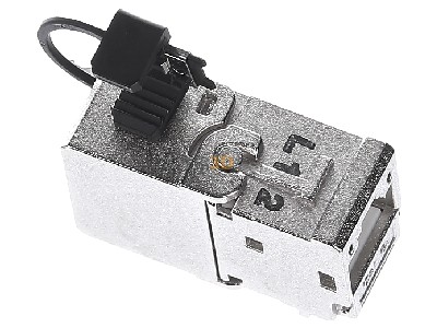 Ansicht oben links Metz TN-C6Amod-180-12 C6Amodul 180 Jack Cat. 6A geschirmt 