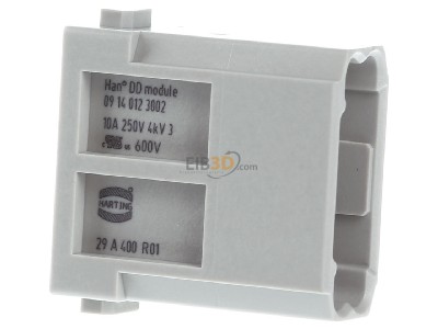 Ansicht rechts Harting 09 14 012 3002 Han DD-Modul Han crimp male 
