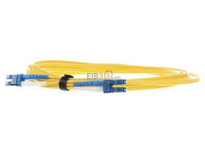 Front view Corning F040402G2Z20005M LC-Duplex Fibre optic patch cord 5m 
