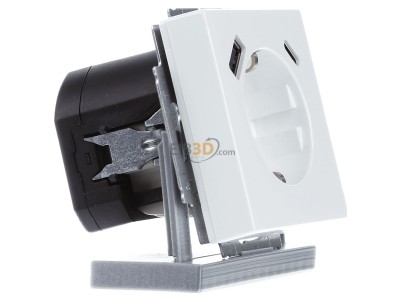 View on the left Busch Jaeger 20 EUCB2USBAC-84 Socket outlet 
