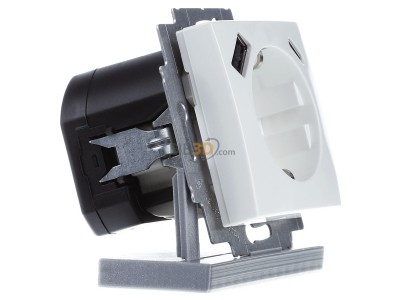 Ansicht links Busch Jaeger 20 EUCB2USBAC-914 SCHUKO Steckdose USB-A+C 