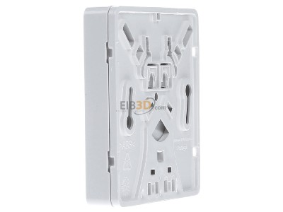View on the right Kaiser 4252034 LC-Duplex Optic data outlet white 

