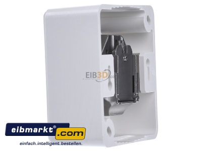 View on the right Metz Connect E-DATC6 8(8)APrws RJ45 8(8) Data outlet Cat.6 white
