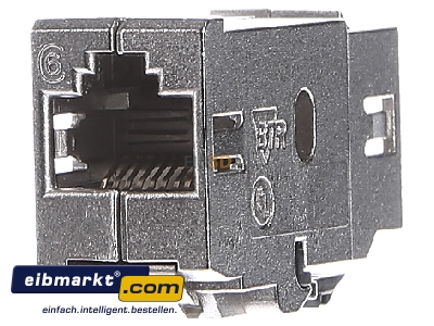 Frontansicht Metz Connect 1309A0-I RJ45-Kupplung Cat.6 