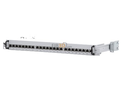 Frontansicht Brand-Rex 12448VB Verteiler-19''WAEG6V 24f. RJ45 1HE Cat6 8p.lgr 