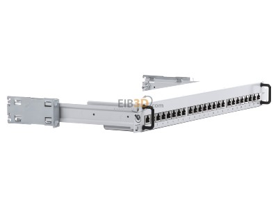 Ansicht links Brand-Rex 12448VB Verteiler-19''WAEG6V 24f. RJ45 1HE Cat6 8p.lgr 