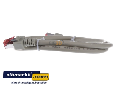 View on the right EFB-Elektronik EC6000 1m gr S/FTP RJ45 8(8) Patch cord Cat.6 1m
