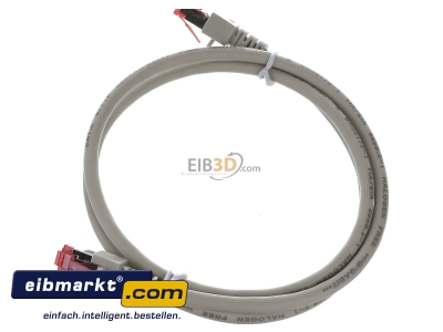 View top right EFB-Elektronik EC6000 1m gr S/FTP RJ45 8(8) Patch cord Cat.6 1m
