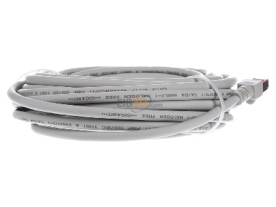 Back view EFB-Elektronik EC6000 10m gr S/FTP RJ45 8(8) Patch cord Cat.6 10m 
