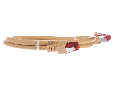 Ansicht links EFB-Elektronik EC6000 1m ge S/FTP Patchkabel Cat.6 2xRJ45 mit S/FTP 