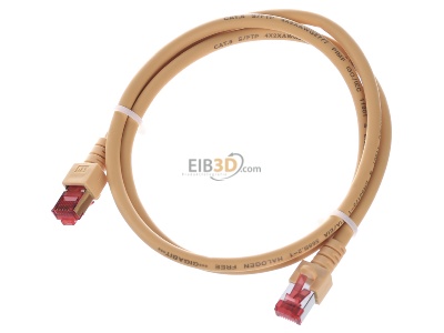 Ansicht oben vorne EFB-Elektronik EC6000 1m ge S/FTP Patchkabel Cat.6 2xRJ45 mit S/FTP 