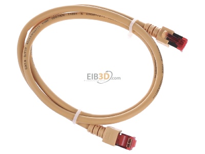 Ansicht oben links EFB-Elektronik EC6000 1m ge S/FTP Patchkabel Cat.6 2xRJ45 mit S/FTP 