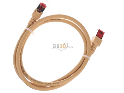 Ansicht oben hinten EFB-Elektronik EC6000 1m ge S/FTP Patchkabel Cat.6 2xRJ45 mit S/FTP 