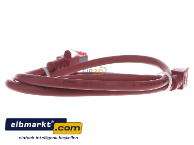 Ansicht hinten EFB-Elektronik EC6000 1m rt S/FTP Patchkabel Cat.6 2xRJ45 mit S/FTP 