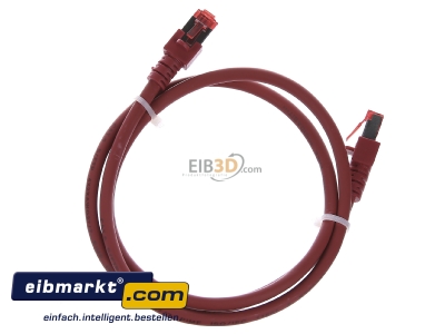 Ansicht oben hinten EFB-Elektronik EC6000 1m rt S/FTP Patchkabel Cat.6 2xRJ45 mit S/FTP 