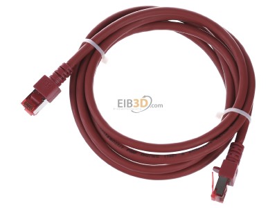Ansicht oben vorne EFB-Elektronik EC6000 2m rt S/FTP Patchkabel Cat.6 2xRJ45 mit S/FTP 