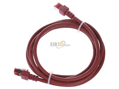 Ansicht oben rechts EFB-Elektronik EC6000 2m rt S/FTP Patchkabel Cat.6 2xRJ45 mit S/FTP 