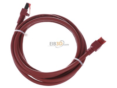 Ansicht oben hinten EFB-Elektronik EC6000 2m rt S/FTP Patchkabel Cat.6 2xRJ45 mit S/FTP 
