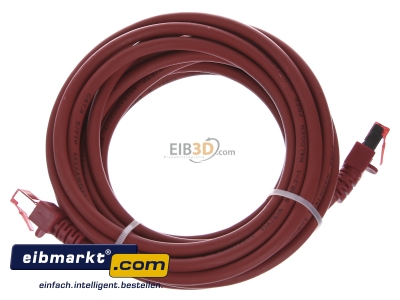 Ansicht oben rechts EFB-Elektronik EC6000 5m rt S/FTP Patchkabel Cat.6 2xRJ45 mit S/FTP 