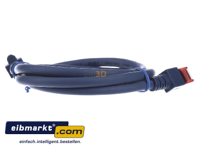 Ansicht hinten EFB-Elektronik EC6000 1m bl S/FTP Patchkabel Cat.6 2xRJ45 mit S/FTP 