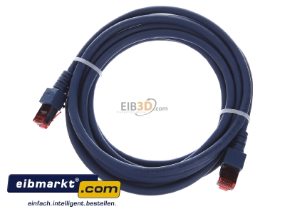 Ansicht oben vorne EFB-Elektronik EC6000 3m bl S/FTP Patchkabel Cat.6 2xRJ45 mit S/FTP 