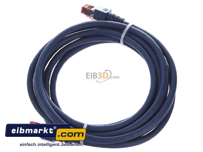 Ansicht oben rechts EFB-Elektronik EC6000 3m bl S/FTP Patchkabel Cat.6 2xRJ45 mit S/FTP 