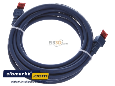 Ansicht oben hinten EFB-Elektronik EC6000 3m bl S/FTP Patchkabel Cat.6 2xRJ45 mit S/FTP 