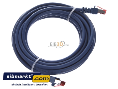 Ansicht oben links EFB-Elektronik EC6000 5m bl S/FTP Patchkabel Cat.6 2xRJ45 mit S/FTP 