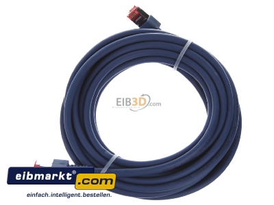 Ansicht oben rechts EFB-Elektronik EC6000 5m bl S/FTP Patchkabel Cat.6 2xRJ45 mit S/FTP 
