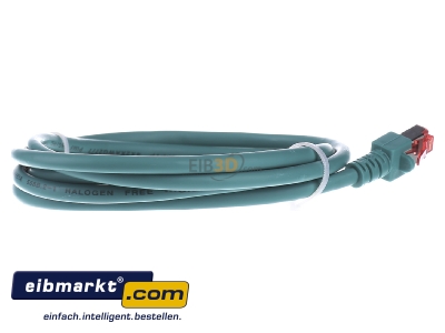 Back view EFB-Elektronik EC6000 2m gn S/FTP RJ45 8(8) Patch cord Cat.6 2m 
