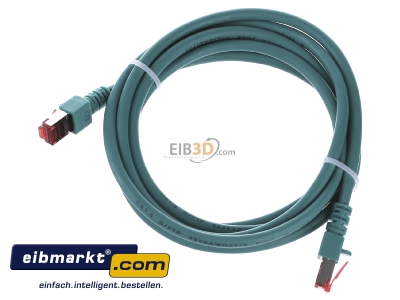 View up front EFB-Elektronik EC6000 2m gn S/FTP RJ45 8(8) Patch cord Cat.6 2m 
