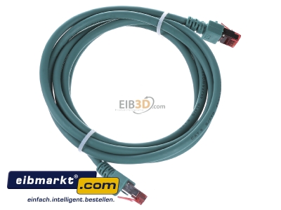 View top left EFB-Elektronik EC6000 2m gn S/FTP RJ45 8(8) Patch cord Cat.6 2m 
