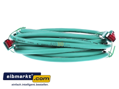 Frontansicht EFB-Elektronik EC6000 5m gn S/FTP Patchkabel Cat.6 2xRJ45 mit S/FTP 