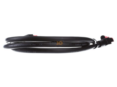 Ansicht hinten EFB-Elektronik EC6000 1m sw S/FTP Patchkabel Cat.6 2xRJ45 mit S/FTP 