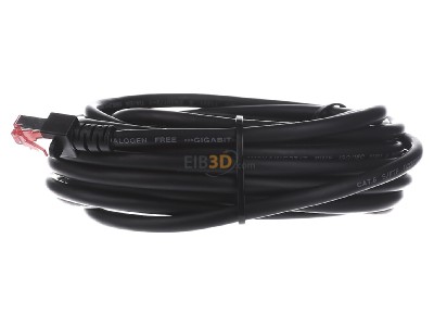 Ansicht rechts EFB-Elektronik EC6000 7,5m sw S/FTP Patchkabel Cat.6 2xRJ45 mit S/FTP 