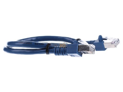 Ansicht links EFB-Elektronik EC5000 0,5m blSF/UTP Patchkabel Cat.5e 2xRJ45 mit SF/UTP 