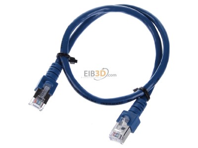 Ansicht oben vorne EFB-Elektronik EC5000 0,5m blSF/UTP Patchkabel Cat.5e 2xRJ45 mit SF/UTP 