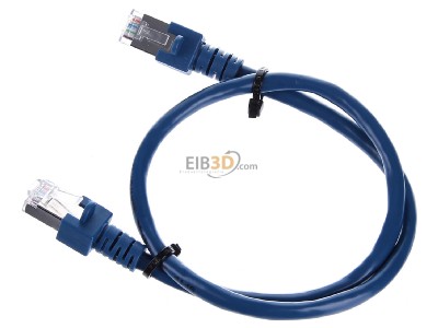 Ansicht oben rechts EFB-Elektronik EC5000 0,5m blSF/UTP Patchkabel Cat.5e 2xRJ45 mit SF/UTP 