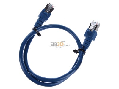 Ansicht oben hinten EFB-Elektronik EC5000 0,5m blSF/UTP Patchkabel Cat.5e 2xRJ45 mit SF/UTP 