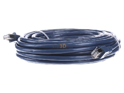 Frontansicht EFB-Elektronik EC5000 10m bl SF/UTP Patchkabel Cat.5e 2xRJ45 mit SF/UTP 