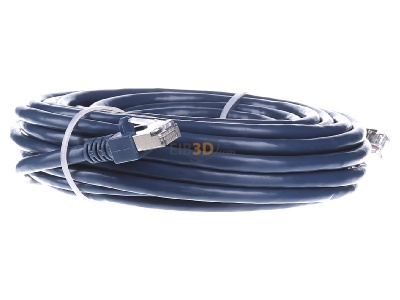 Ansicht links EFB-Elektronik EC5000 10m bl SF/UTP Patchkabel Cat.5e 2xRJ45 mit SF/UTP 