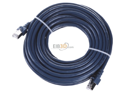 Ansicht oben vorne EFB-Elektronik EC5000 10m bl SF/UTP Patchkabel Cat.5e 2xRJ45 mit SF/UTP 