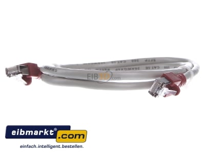 Frontansicht EFB-Elektronik K5450.1 Crossoverkabel Cat.5e 2xRJ45 m.SFTP 1m gr m gr